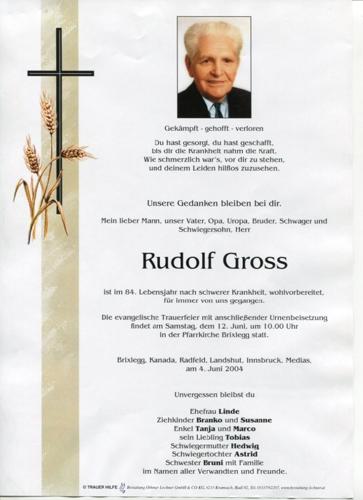 Parte von Rudolf Gross
