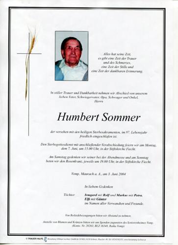 Parte von Humbert Sommer