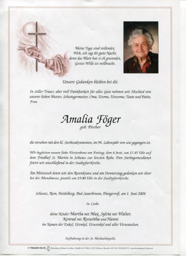 Parte von Amalia Föger