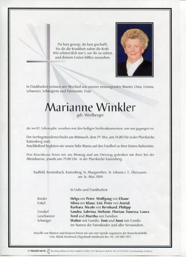 Parte von Marianne Winkler