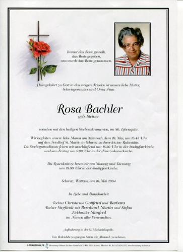 Parte von Rosa Bachler