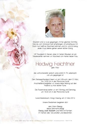 Parte von Hedwig Feichtner