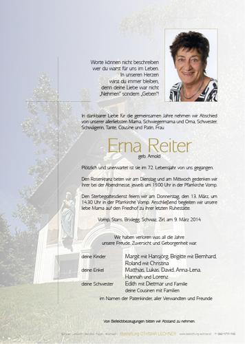 Parte von Erna Reiter