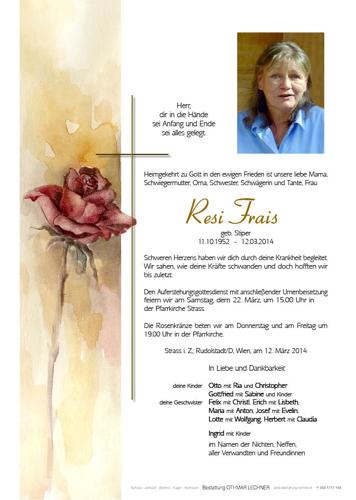 Parte von Theresia Frais