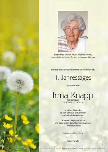 Parte von Irmgard Knapp