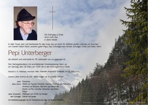 Parte von Josef Unterberger