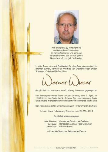 Parte von Werner Wieser