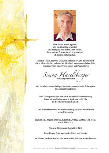 Parte von Haselsberger Simon