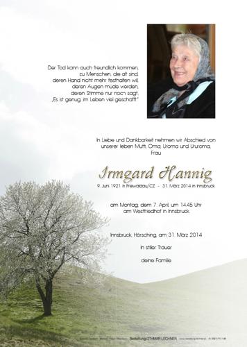 Parte von Irmgard Hannig