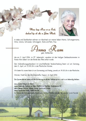 Parte von Anna Ram