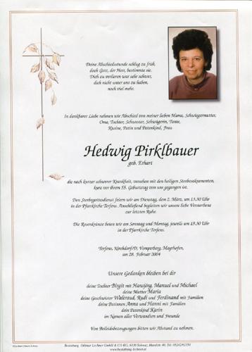 Parte von Hedwig Pirklbauer