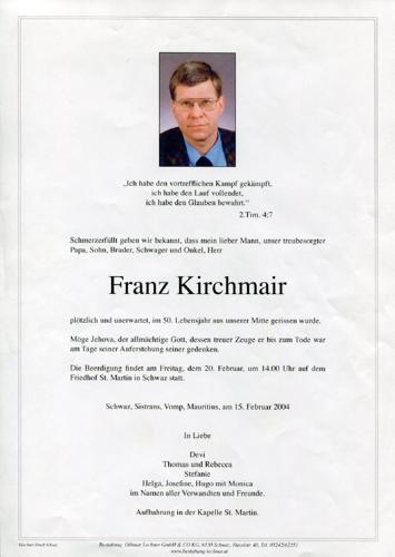 Parte von Franz Kirchmair