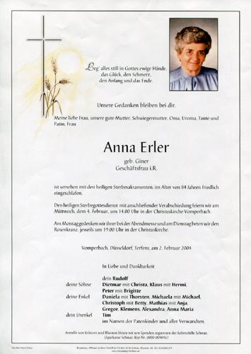 Parte von Anna Erler
