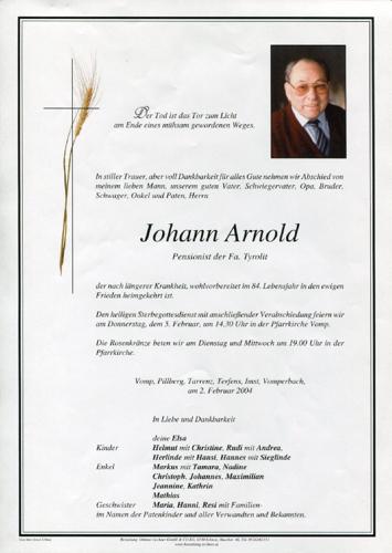 Parte von Arnold Johann