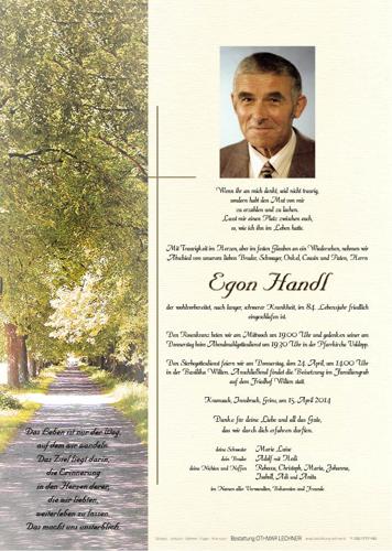 Parte von Egon Handl