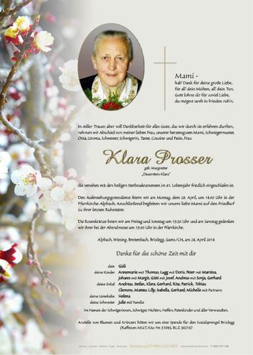 Parte von Klara Prosser