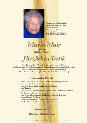 Parte von Maria Mair