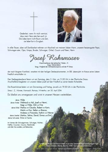 Parte von Josef Rohrmoser