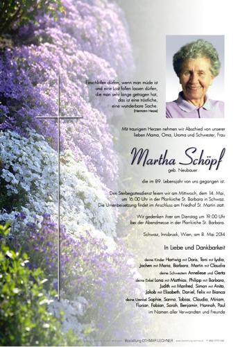 Parte von Martha Schöpf