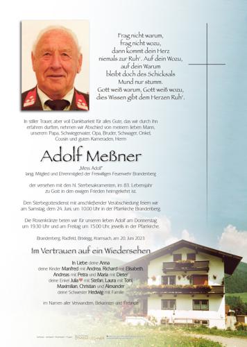 Parte von Adolf Meßner