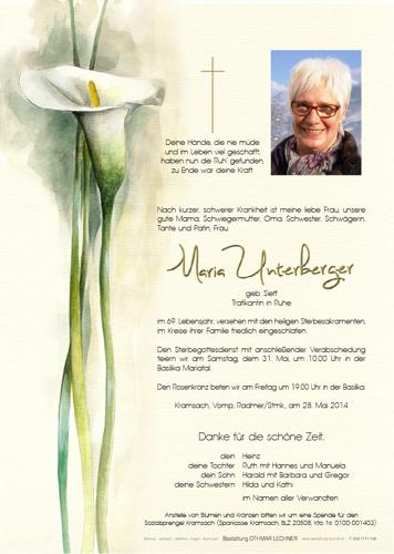 Parte von Maria Unterberger