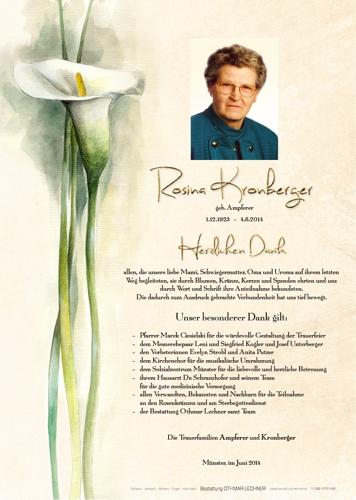 Parte von Rosina Kronberger