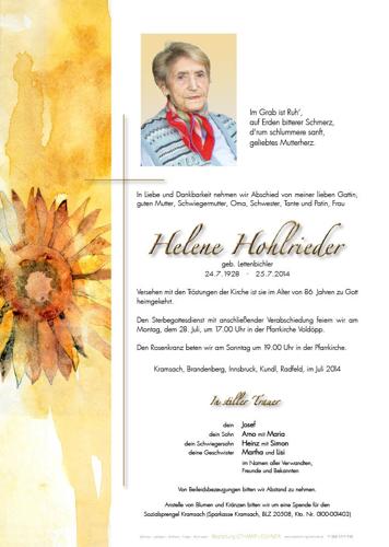 Parte von Helene Hohlrieder