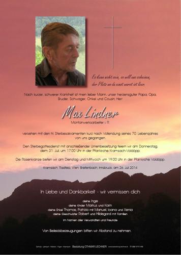 Parte von Max Lindner