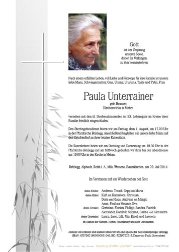 Parte von Paula Unterrainer