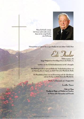 Parte von Eduard Thaler