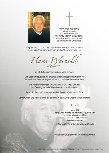 Parte von Hans Weinold