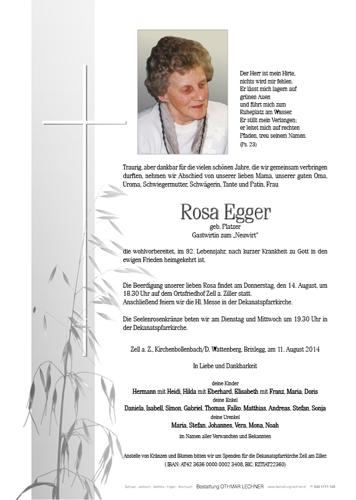 Parte von Rosa Egger