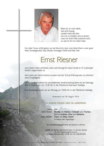 Parte von Ernst Riesner