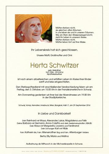 Parte von Herta Schwitzer