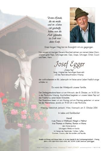 Parte von Josef Egger