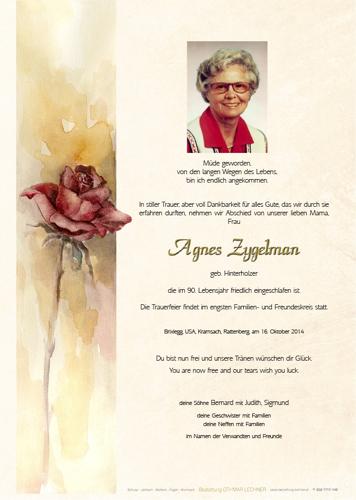 Parte von Agnes Zygelman