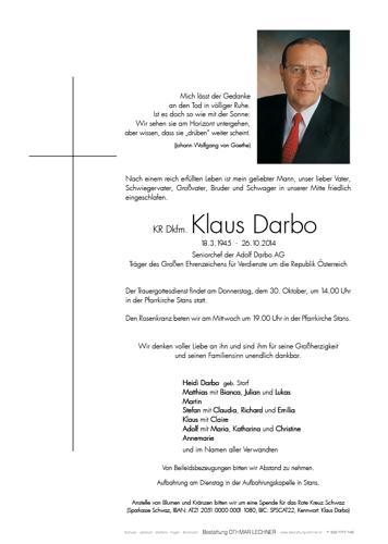 Parte von Dkfm. Darbo Klaus KR