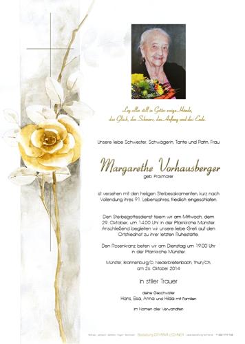 Parte von Margarethe Vorhausberger