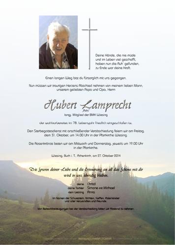 Parte von Hubert Lamprecht