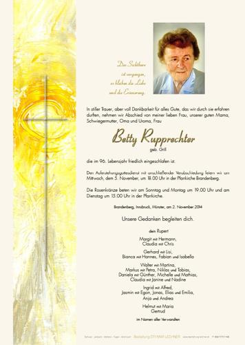 Parte von Betty Rupprechter