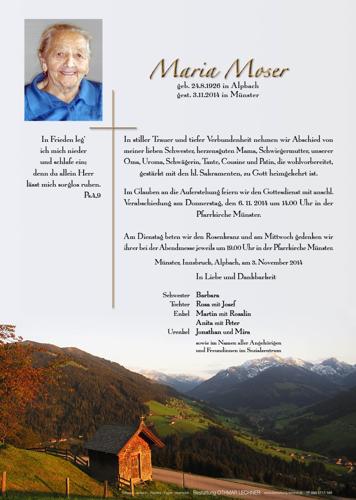 Parte von Maria Moser