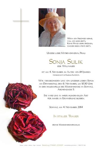 Parte von Sonja Sulik