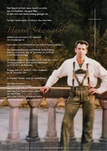 Parte von Johann Schwaighofer