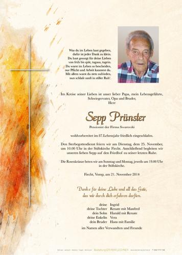 Parte von Josef Prünster