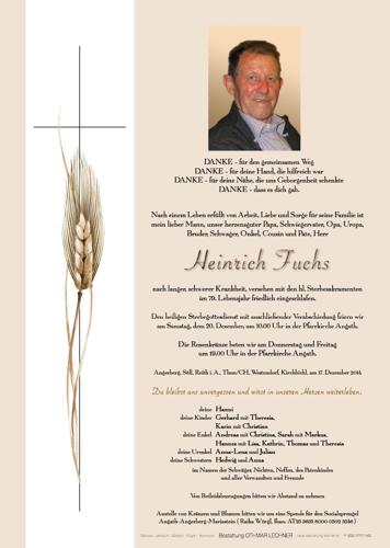 Parte von Heinrich Fuchs