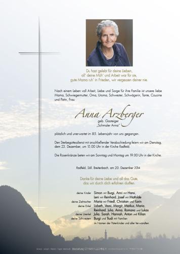 Parte von Anna Arzberger