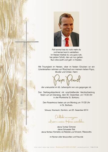 Parte von Josef Prantl