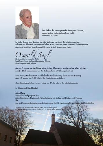 Parte von Oswald Saxl