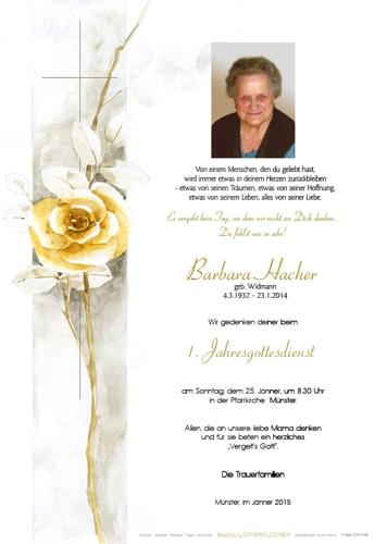 Parte von Barbara Hacher