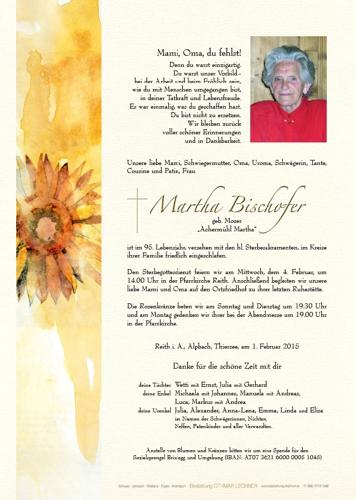 Parte von Martha Bischofer